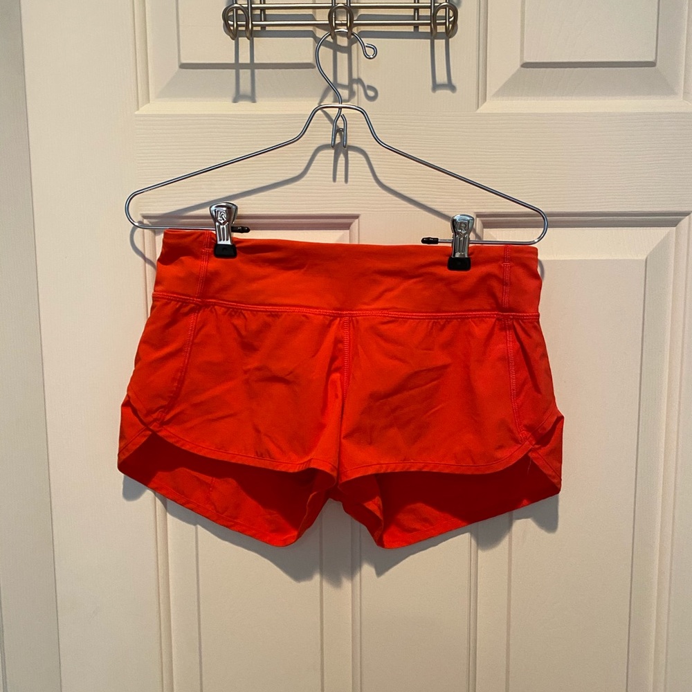 Red Lululemon Speed Up Short
